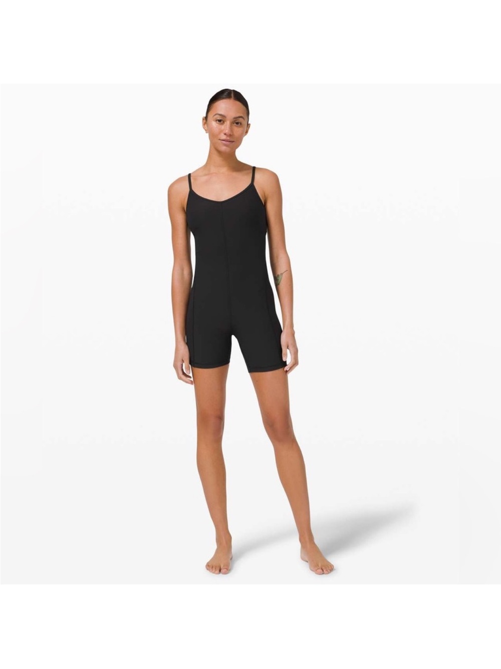 Lululemon Black Align Ribbed Bodysuit Romper Size 6